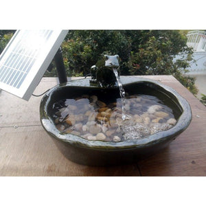 Solar Frog Fountain