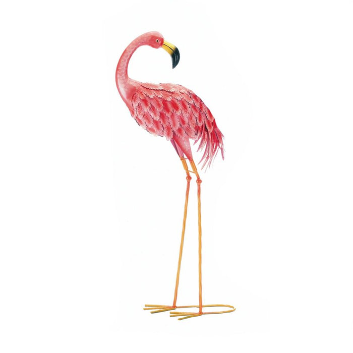 Fabulous American Flamingo Statue - Looking Back