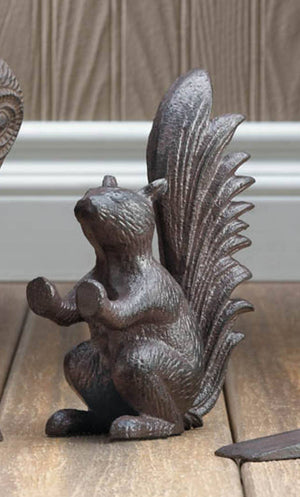 Cast Iron Squirrel Door Stopper