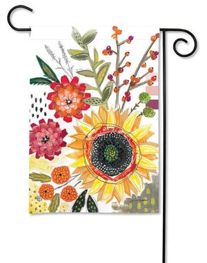 Sunflower Snippets Garden Flag  Sunny with Thunderstorms