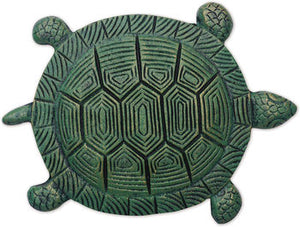 Cast Iron Turtle Stepping Stone Sunny with Thunderstorms