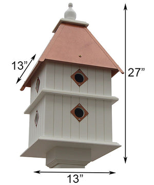 Wing and A Prayer Plantation Bird House with Copper Roof dimensions