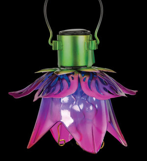 Mini Flower Solar Lantern - Pink